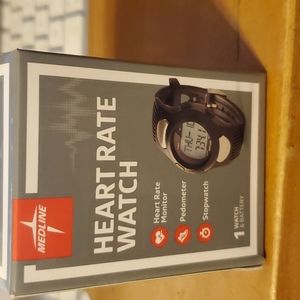 NIB Medline Heart Rate Watch Pedometer Stopwatch